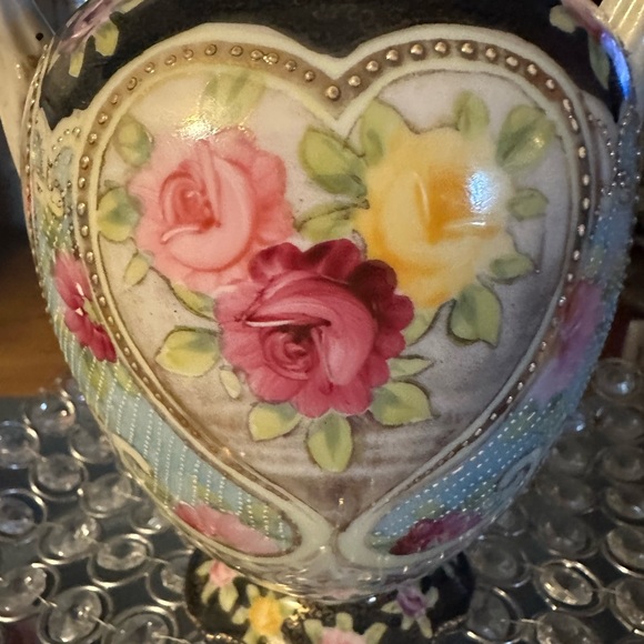 Royal Nippon Vintage two handles vase. Vintage Hand Painted. - Picture 3 of 7